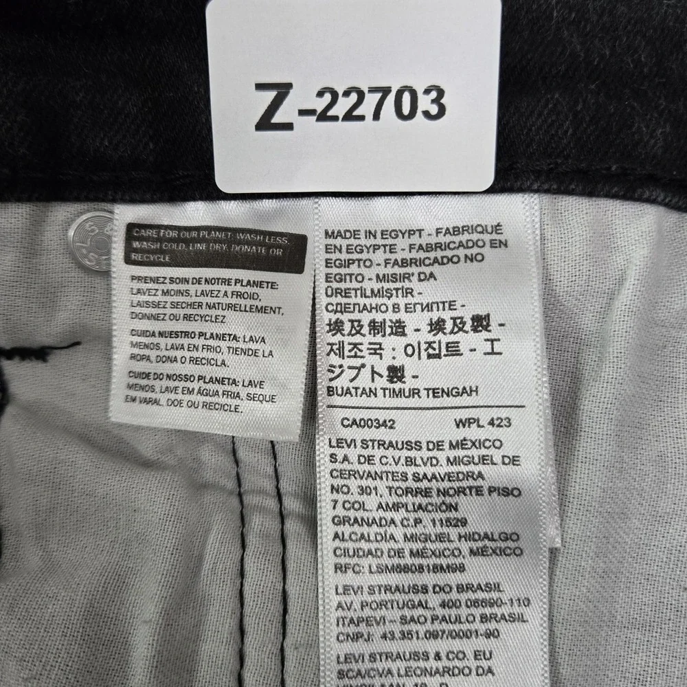 Levi's 541 Men Jeans 38X30 Black Denim Athletic Fit 29